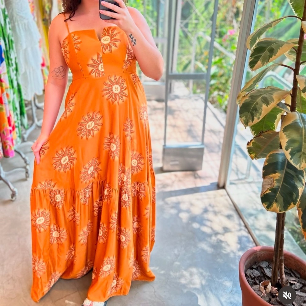 FARM Rio Sun Long Dress Size M